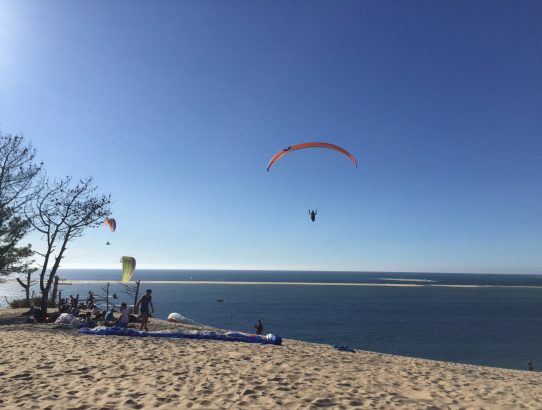 Sand im Schirm an der Dune de Pilat